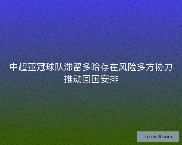中超亚冠球队滞留多哈存在风险多方协力推动回国安排 中超亚冠球队滞留多哈存在风险多方协力推动回国安排